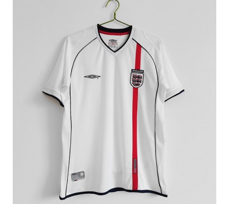 England 2002 World Cup Home White Soccer Jersey